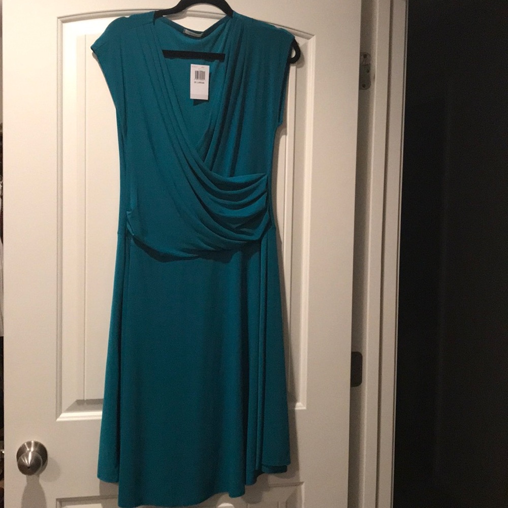 NWT Blue Green Dress- Size 2x